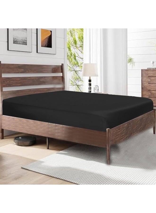 Siesta Zen Microfiber Fitted Bed Sheet 30cm Deep Pocket Wrinkle-Resistant Machine Washable, Soft, Cozy & Fade-Resistant – Perfect Fit for a Comfortable Night’s Sleep - Image 2